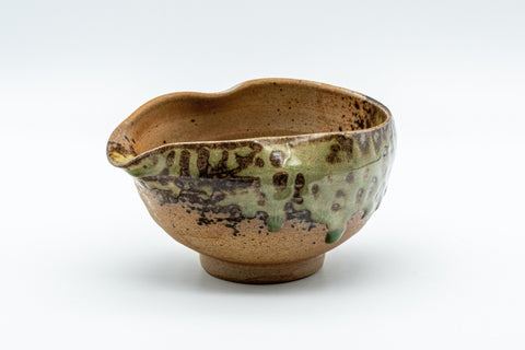Tezumi — Japanese Yuzamashi - 三滝窯 Half-glazed Katakuchi - 160ml — front view