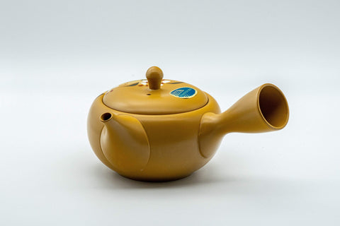 Japanese Kyusu - Takasuke Kiln Sasame Filter Tokoname-yaki Teapot - 250ml - rear view of the teapot