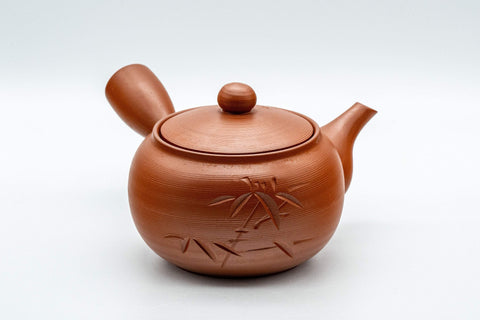 Japanese Kyusu - Bamboo Tokoname-yaki Debeso Teapot - 325ml - Tezumi