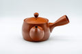Japanese Kyusu - Koyo Plum Blossom Tokoname-yaki Teapot - 375ml - overhead view of the lid