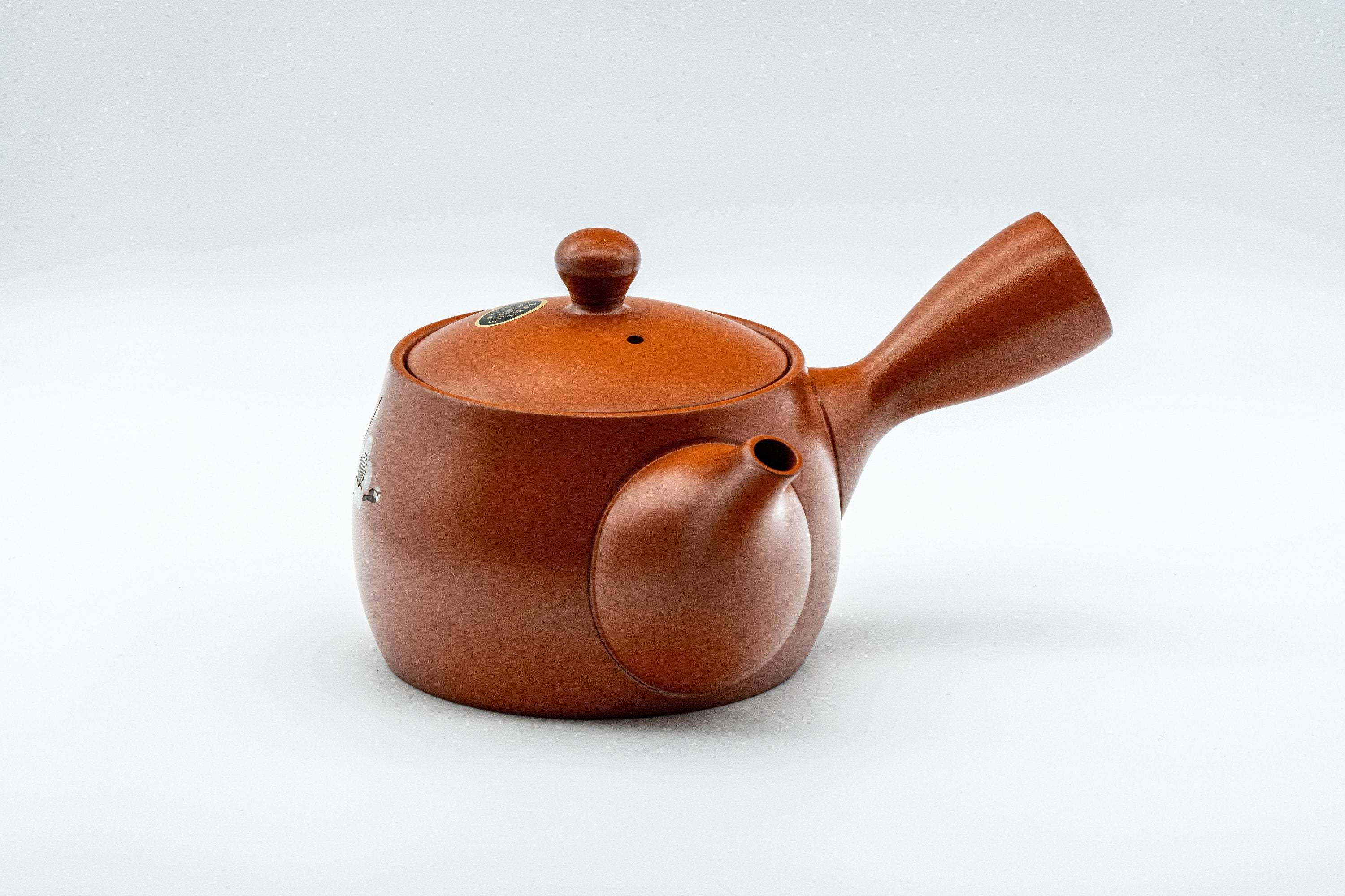 Japanese Kyusu - 高用 Plum Blossom Tokoname-yaki Teapot - 375ml - Thumbnail 2