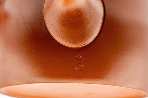 Japanese Kyusu - Koyo Plum Blossom Tokoname-yaki Teapot - 375ml - closeup of the lid knob