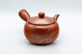 Tezumi — Japanese Kyusu - Maru-gata Tokoname-yaki Debeso Teapot - 275ml — three-quarter view