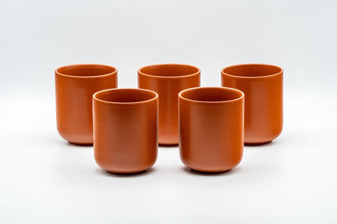 Tezumi — Japanese Tea Set - Bamboo Tokoname-yaki Debeso Kyusu with 5 Yunomi — additional view