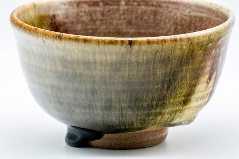 Tezumi — Japanese Matcha Bowl - Hare's Fur Drip Glazed Wan-nari Chawan - 400ml — three-quarter view
