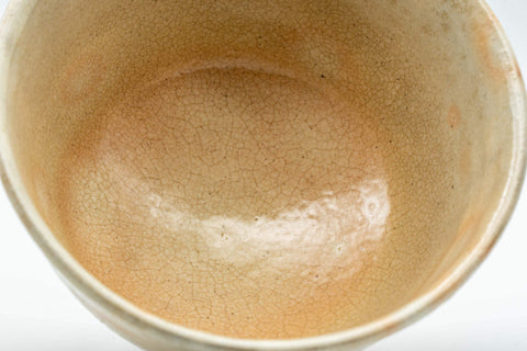 Tezumi — Japanese Matcha Bowl - Gohonte Glazed Hatazori-gata Hagi-yaki Chawan - 400ml — side view