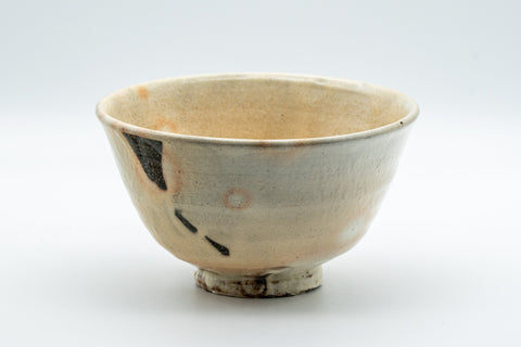 Tezumi — Japanese Matcha Bowl - Gohonte Glazed Hatazori-gata Hagi-yaki Chawan - 400ml — front view