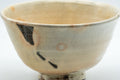 Tezumi — Japanese Matcha Bowl - Gohonte Glazed Hatazori-gata Hagi-yaki Chawan - 400ml — closeup of the glaze