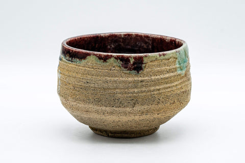 Japanese Matcha Bowl - 古仙堂 Kosendo Hantsutsu-gata Shigaraki-yaki Chawan - 450ml - Tezumi