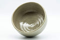 Japanese Matcha Bowl - Celadon Hantsutsu-gata Chawan - 350ml - top-down view showing the interior of the bowl