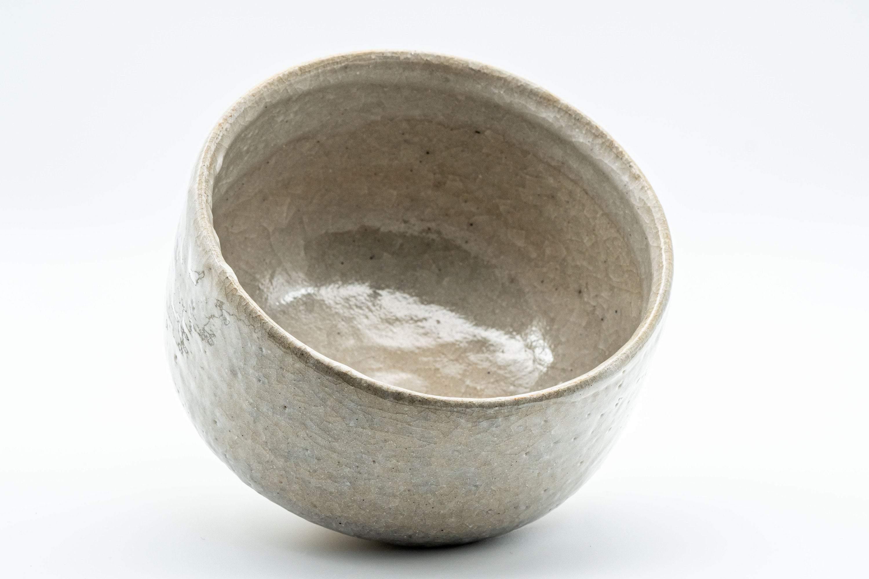 Japanese Matcha Bowl - Large Grey Glazed Hantsutsu-gata Chawan - 600ml - Tezumi