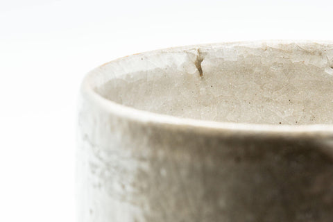 Japanese Matcha Bowl - Large Grey Glazed Hantsutsu-gata Chawan - 600ml - Tezumi