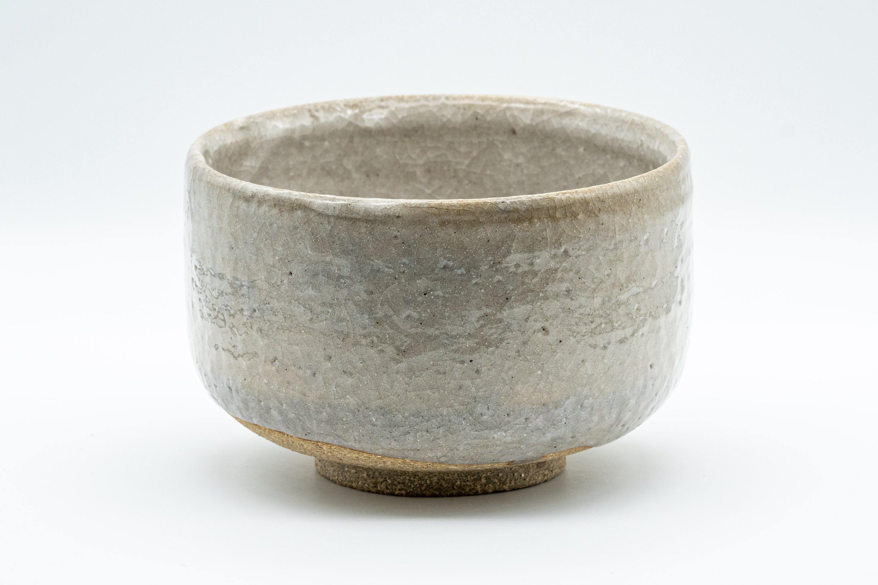 Japanese Matcha Bowl - Large Grey Glazed Hantsutsu-gata Chawan - 600ml - Tezumi