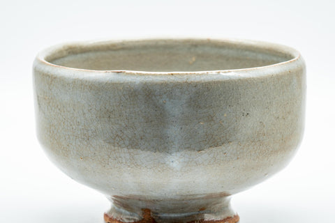 Japanese Matcha Bowl - Milky Glazed Hantsutsu-gata Chawan - 400ml