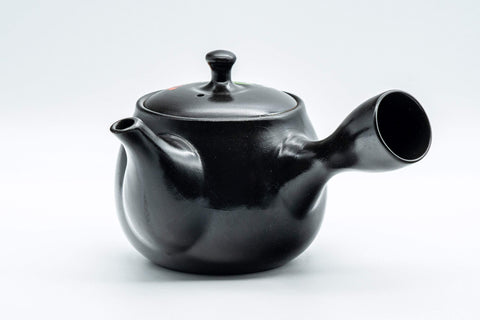 Japanese Kyusu - Black Kurodei Tokoname-yaki Teapot - 375ml - Tezumi