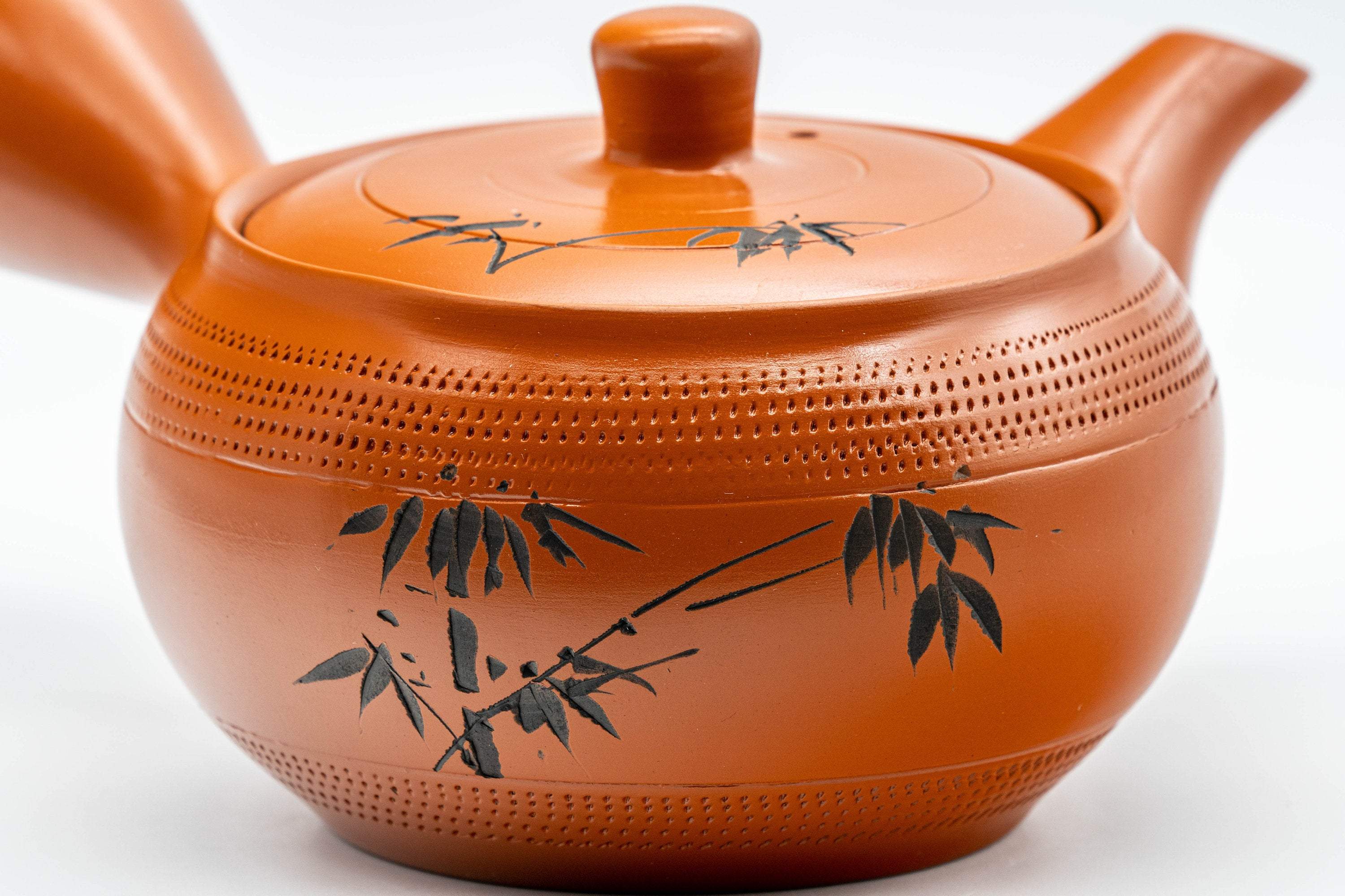 Japanese Kyusu - Bamboo Tokoname-yaki Teapot - 300ml - Tezumi