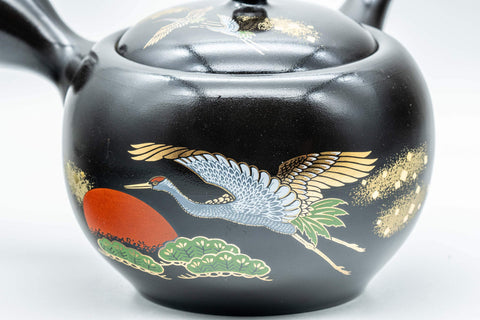 Japanese Kyusu - Black Kurodei Tokoname-yaki Teapot - 400ml - Tezumi