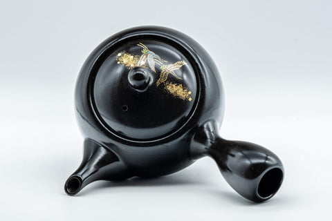 Japanese Kyusu - Black Kurodei Tokoname-yaki Teapot - 400ml - Tezumi