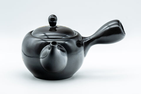 Japanese Kyusu - Black Kurodei Tokoname-yaki Teapot - 400ml - Tezumi