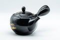 Japanese Kyusu - Black Kurodei Tokoname-yaki Teapot - 400ml - Tezumi