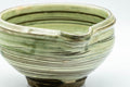 Japanese Katakuchi - Large Brush Glazed Spouted Matcha Bowl - 700ml - Tezumi