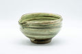 Japanese Katakuchi - Large Brush Glazed Spouted Matcha Bowl - 700ml - Tezumi