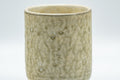 Japanese Teacup - Milky Green Koishiwara-yaki Yunomi - 180ml - closeup of the textured milky green glaze