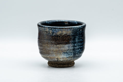 Japanese Teacup - Metallic Bronze Glazed Yunomi - 200ml - three-quarter view of the cup