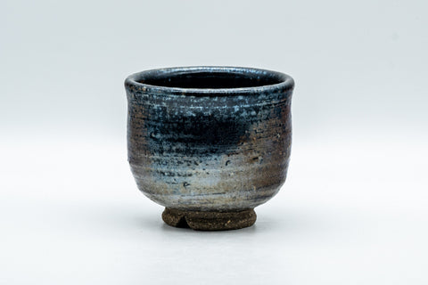 Japanese Teacup - Metallic Bronze Glazed Yunomi - 200ml - front view of the bronze-glazed yunomi