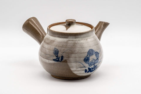 Japanese Tea Set - Nasu-gata Debeso Kyusu with 4 Tsutsu-gata Yunomi - 375ml - Tezumi