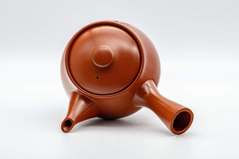Tezumi — Japanese Tea Set - Tokoname-yaki Nasu-gata Debeso Kyusu with 5 Yunomi - 300ml — the cups grouped together