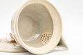 Tezumi — Japanese Tea Set - Hakeme Do-ake Houhin with 2 Senchawan - 130ml — interior of the teapot showing the filter