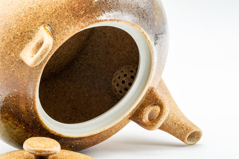 Japanese Tea Set - Porcelain Debeso Dobin Teapot with 5 Yunomi - 600ml - Tezumi