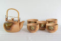 Japanese Tea Set - Porcelain Debeso Dobin Teapot with 5 Yunomi - 600ml - Tezumi
