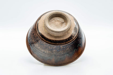 Japanese Matcha Bowl - Crazed and Mottled Drip Glazed Chawan - 350ml