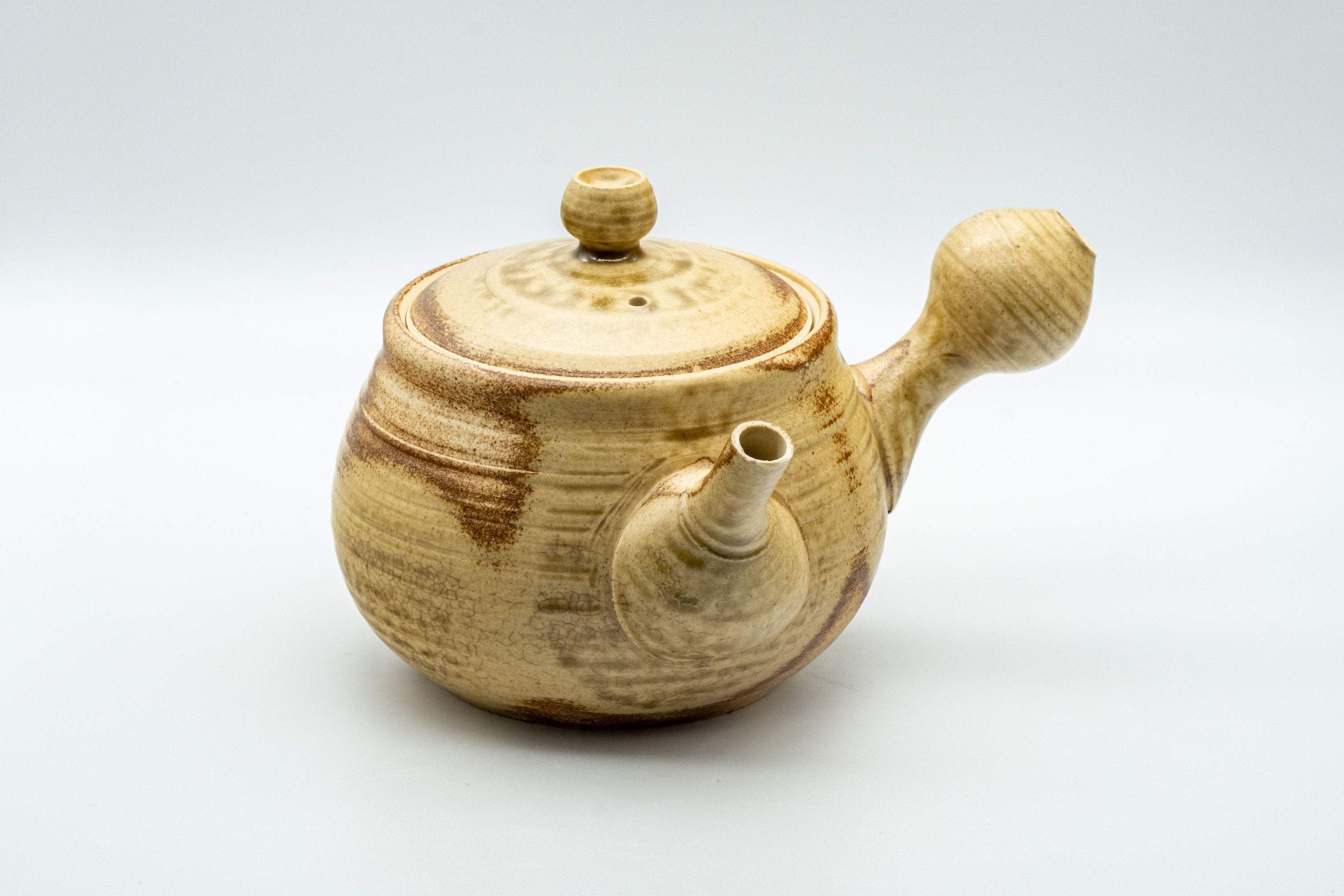 Japanese Tea Set - 夙山 Nasu-gata Do-ake Kyusu with 3 Yunomi - 575ml - Tezumi
