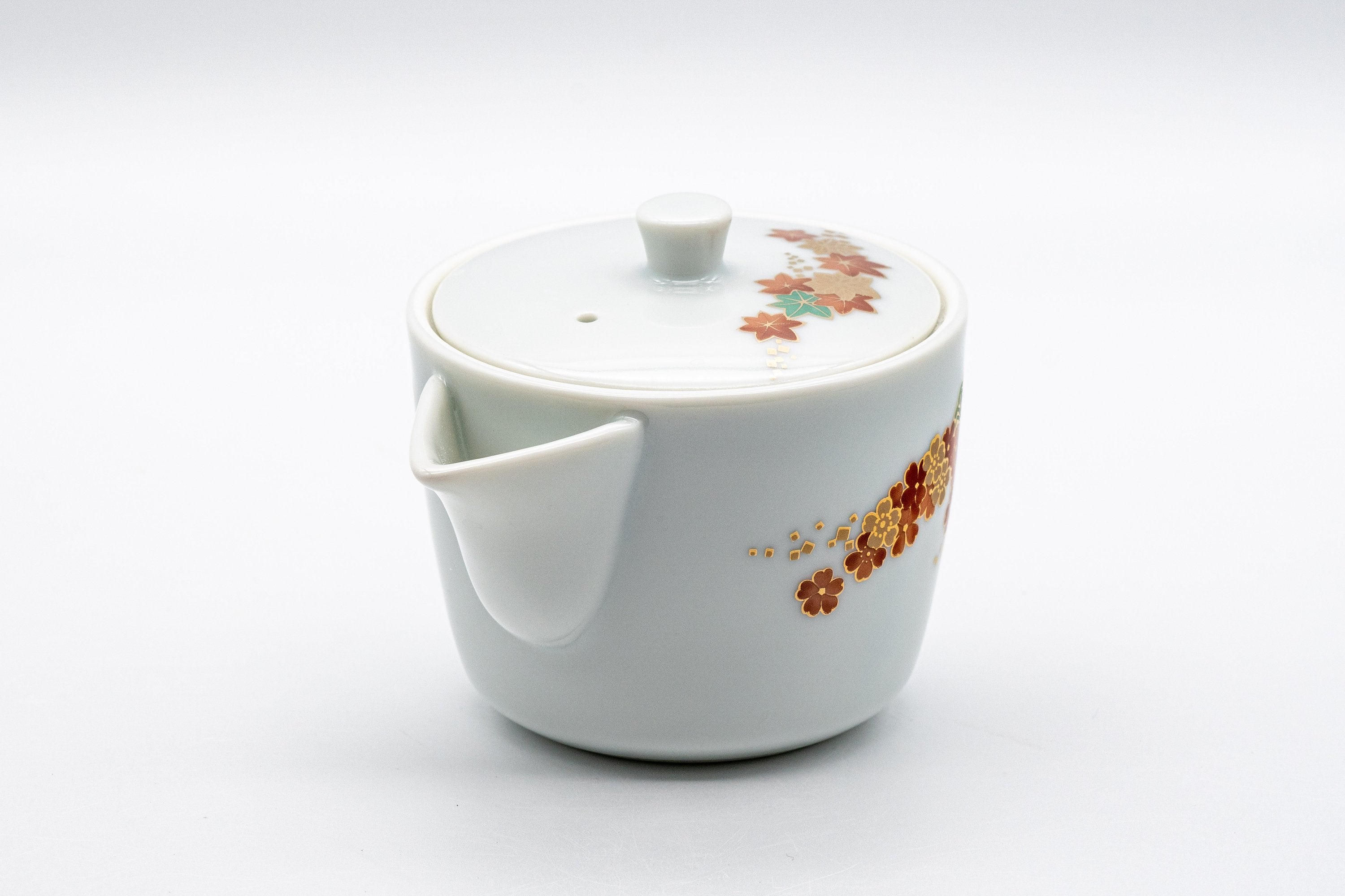 Japanese Senchado Tea Set - Porcelain Houhin, Katakuchi, and 4 Gyokurowan - 125ml - Tezumi