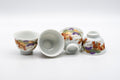 Japanese Senchado Tea Set - Porcelain Houhin, Katakuchi, and 4 Gyokurowan - 125ml - Tezumi