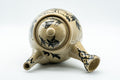 Tezumi — Japanese Kyusu - Large Floral Nasu-gata Do-ake Teapot - 900ml — side view showing the spout