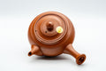 Japanese Kyusu - 有馬 Maru-gata Debeso Tokoname-yaki Teapot - 350ml - overhead view showing the lid