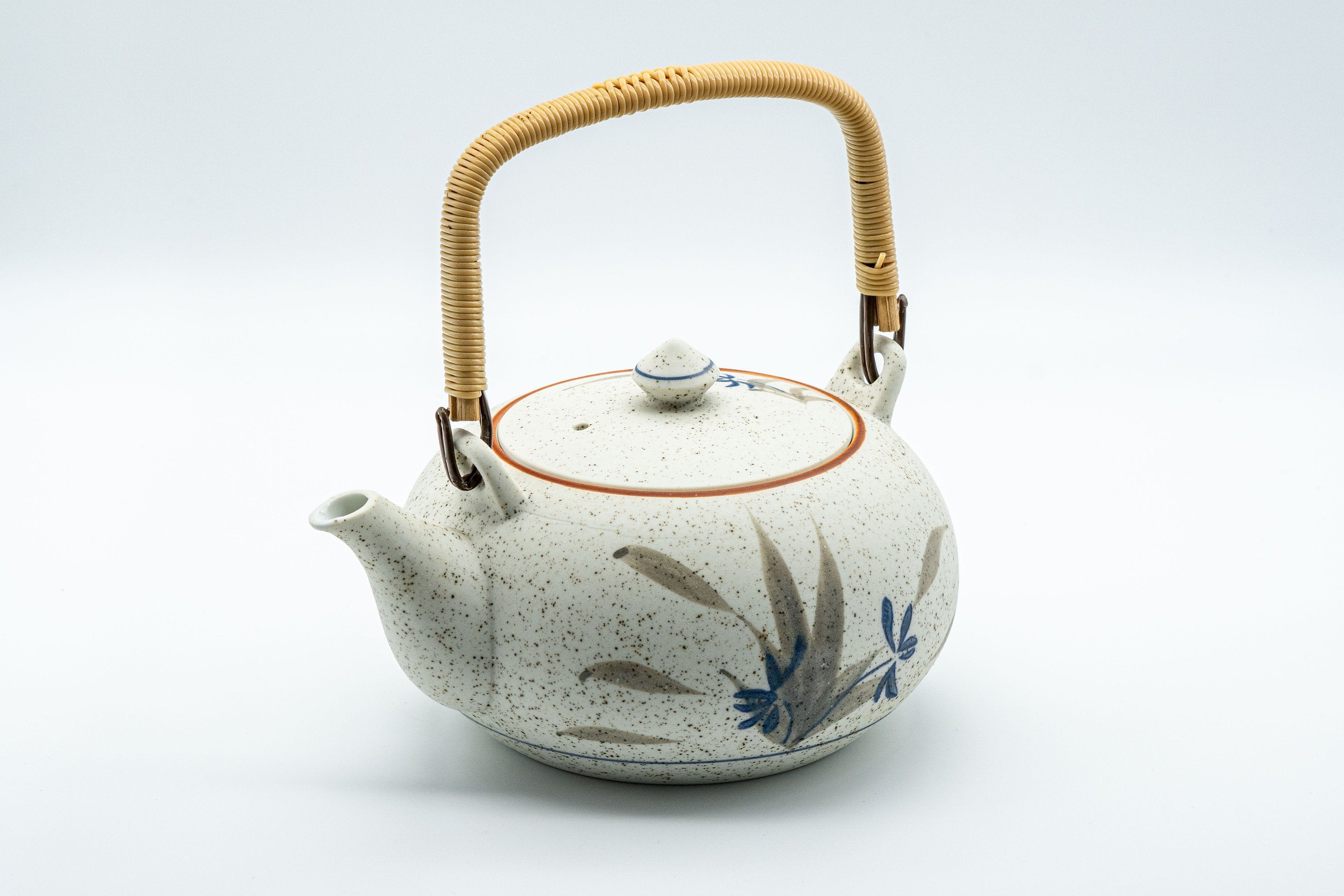 Japanese Tea Set - 西峰窯 Arita-yaki Porcelain Dobin Teapot with 6 Cups - Nishimine Kiln - Tezumi