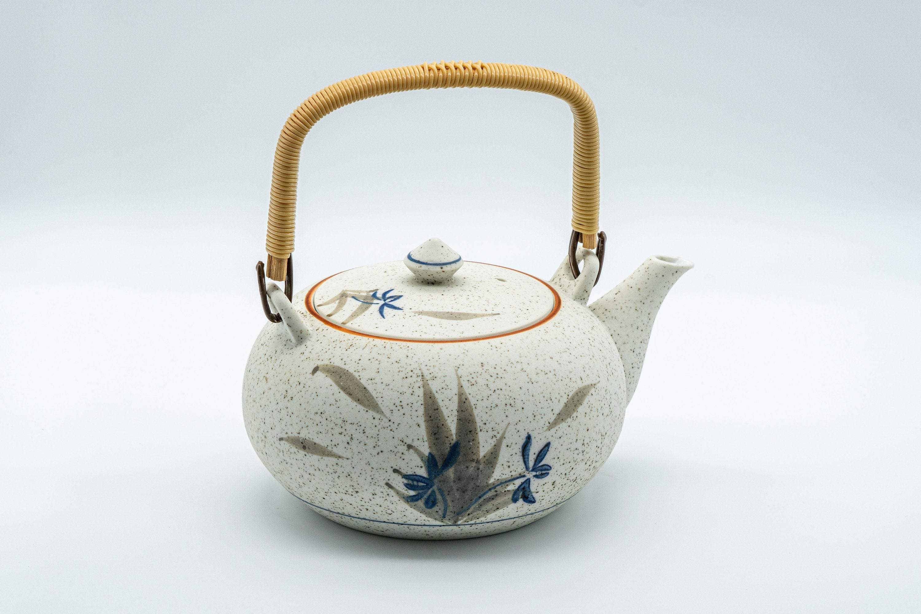 Japanese Tea Set - 西峰窯 Arita-yaki Porcelain Dobin Teapot with 6 Cups - Nishimine Kiln - Tezumi