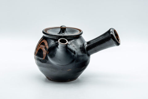 Tezumi — Japanese Tea Set - 陶幸 Do-ake Kyusu with 5 Yunomi - 350ml — the teapot in three-quarter view