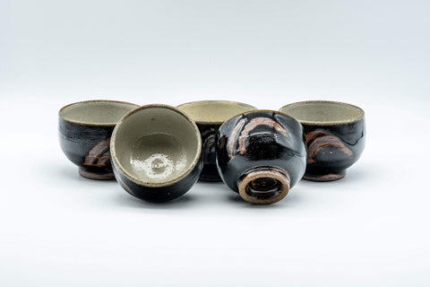 Tezumi — Japanese Tea Set - 陶幸 Do-ake Kyusu with 5 Yunomi - 350ml — additional view