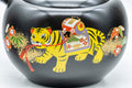 Japanese Kyusu - 盛山窯 Year of the Tiger, Black Kurodei Tokoname-yaki Teapot - 380ml - Tezumi