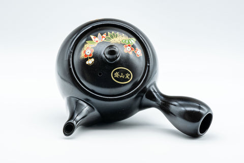 Japanese Kyusu - 盛山窯 Year of the Tiger, Black Kurodei Tokoname-yaki Teapot - 380ml - Tezumi