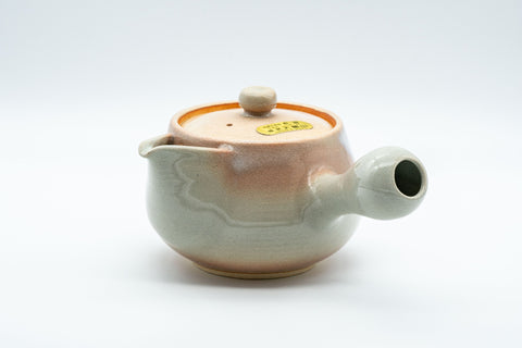 Japanese Kyusu - Tsubaki Kiln (椿窯, 天鵬山) Hagi-yaki Do-ake Teapot - 250ml - Tezumi