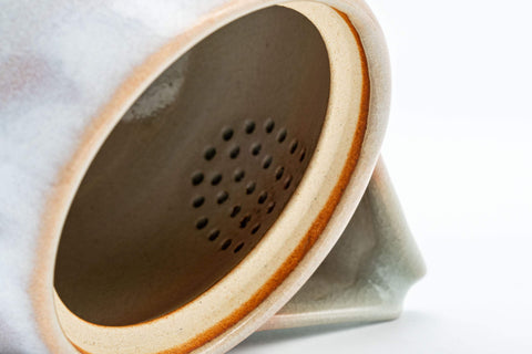 Japanese Kyusu - Tsubaki Kiln (椿窯, 天鵬山) Hagi-yaki Do-ake Teapot - 250ml - Tezumi