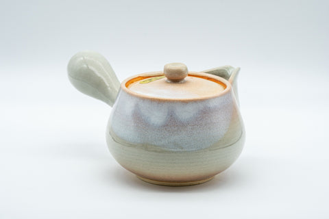 Japanese Kyusu - Tsubaki Kiln (椿窯, 天鵬山) Hagi-yaki Do-ake Teapot - 250ml - Tezumi