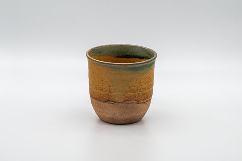 Japanese Teacup - Orange Tsutsu-gata Yunomi - 160ml